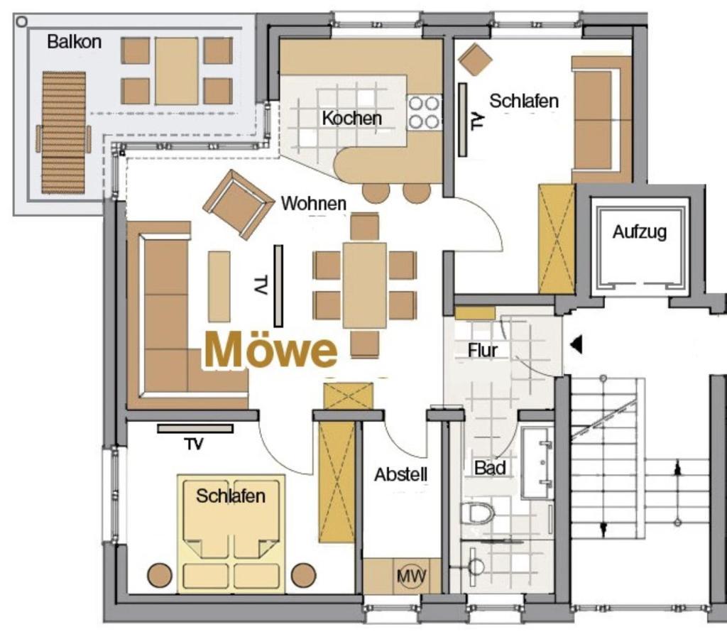 Baltic House Moewe Apartment Тимендорфер Странд Екстериор снимка